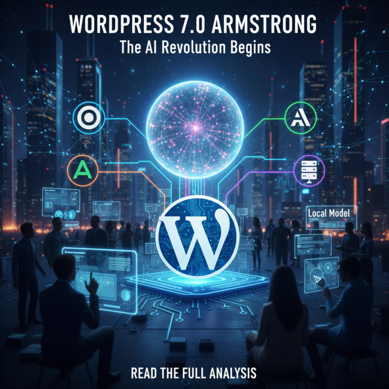 WordPress 7.0 Armstrong: l'alba di una nuova era digitale guidata dall'intelligenza artificiale nativa